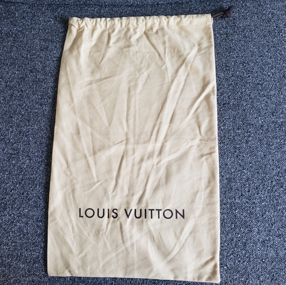 EUC Authentic Louis Vuitton Cotton Flannel Drawstring Dust/Storage Bag
